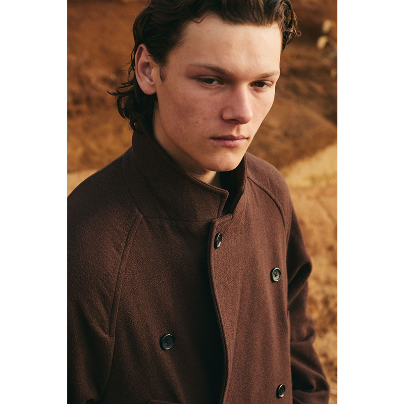 Classic Wool Double-Breasted Coat -2.COLOR-