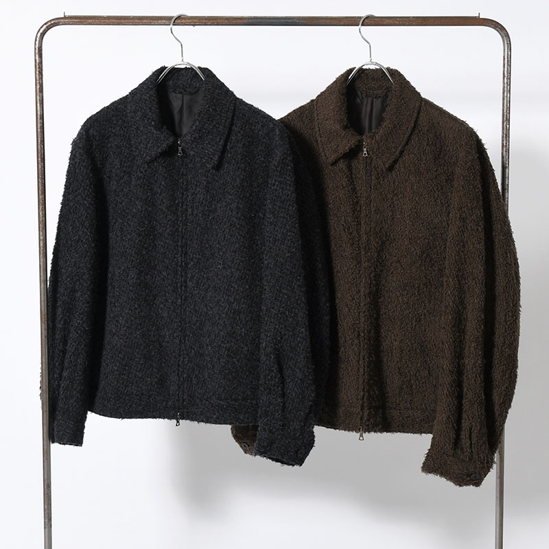 Brushed Wool Zip Short Jacket -2.COLOR-