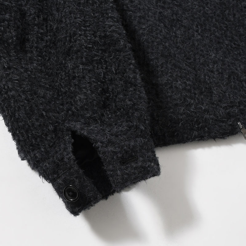 Brushed Wool Zip Short Jacket -2.COLOR-