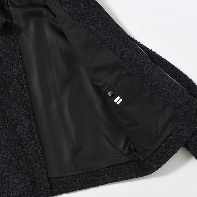 Brushed Wool Zip Short Jacket -2.COLOR-