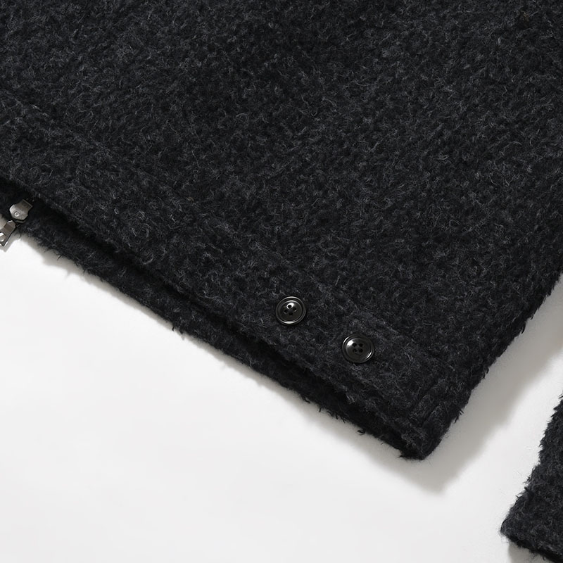 Brushed Wool Zip Short Jacket -2.COLOR-