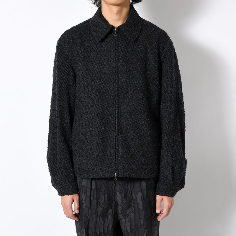 Brushed Wool Zip Short Jacket -2.COLOR-