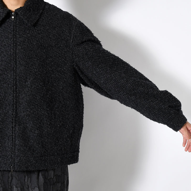Brushed Wool Zip Short Jacket -2.COLOR-