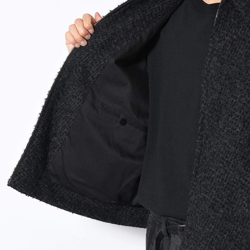 Brushed Wool Zip Short Jacket -2.COLOR-
