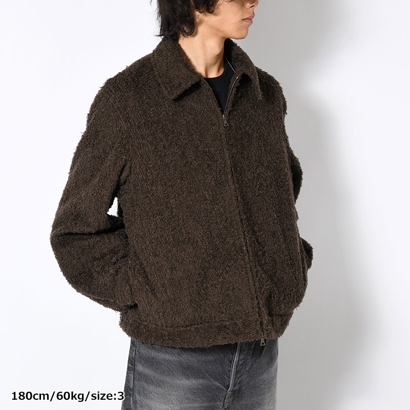 Brushed Wool Zip Short Jacket -2.COLOR-