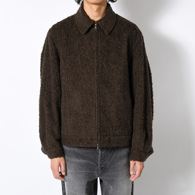 Brushed Wool Zip Short Jacket -2.COLOR-