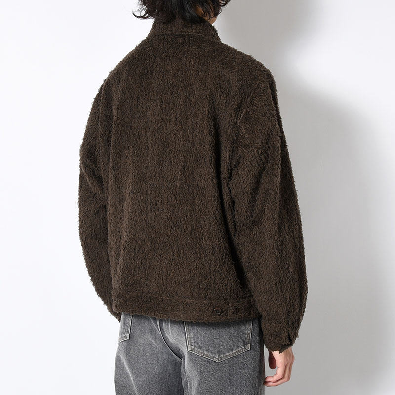 Brushed Wool Zip Short Jacket -2.COLOR-