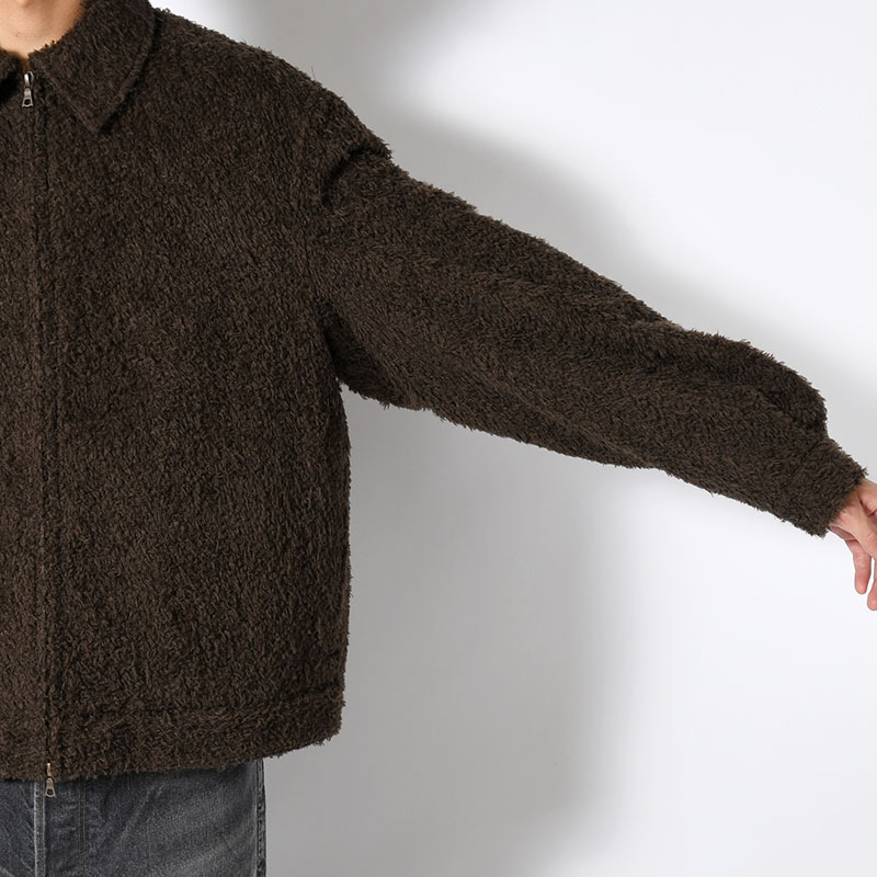 Brushed Wool Zip Short Jacket -2.COLOR-
