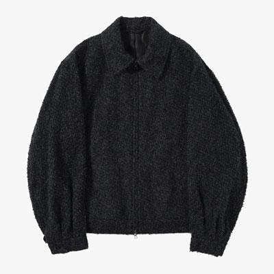 Brushed Wool Zip Short Jacket -2.COLOR-
