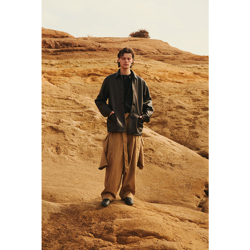 Cotton Serge All-in-one -KhakiBeige-