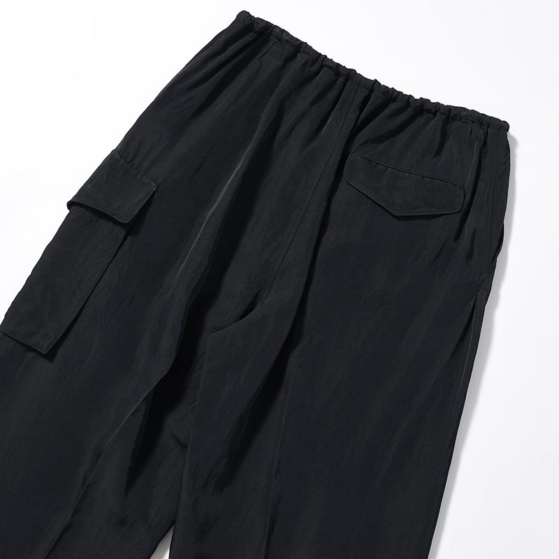 Rayon Nylon Silk Side Seamless 4P Pants -Black-