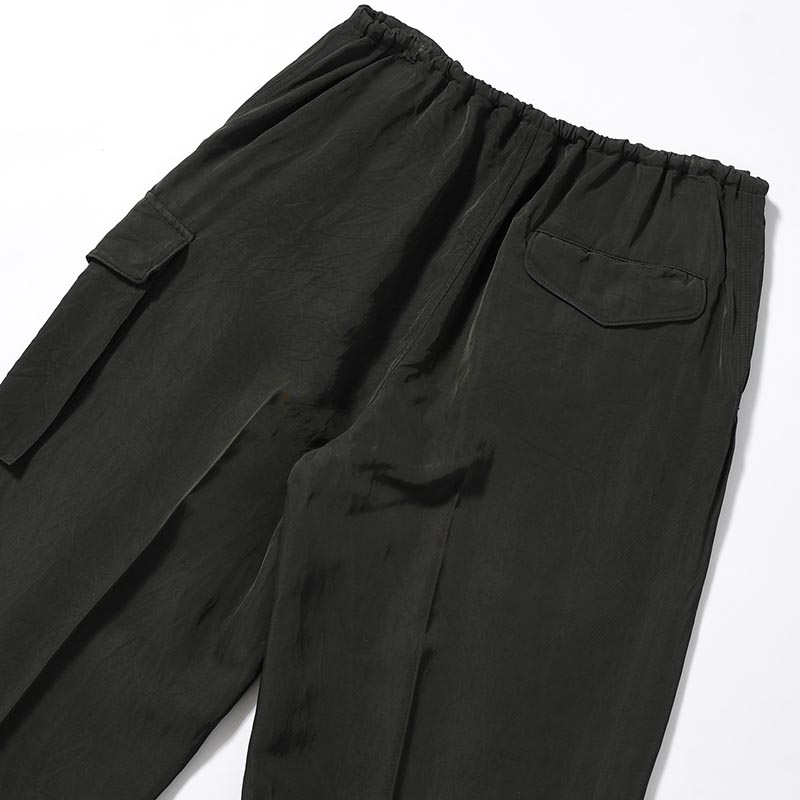 Rayon Nylon Silk Side Seamless 4P Pants -DarkOlive-