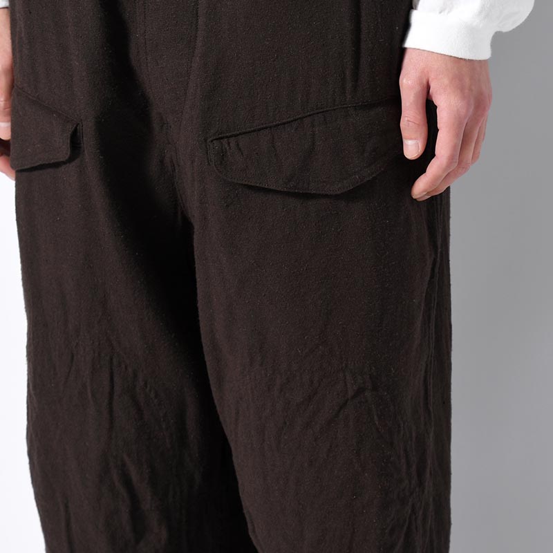 Silk Linen F1B Pants -DarkBrown-