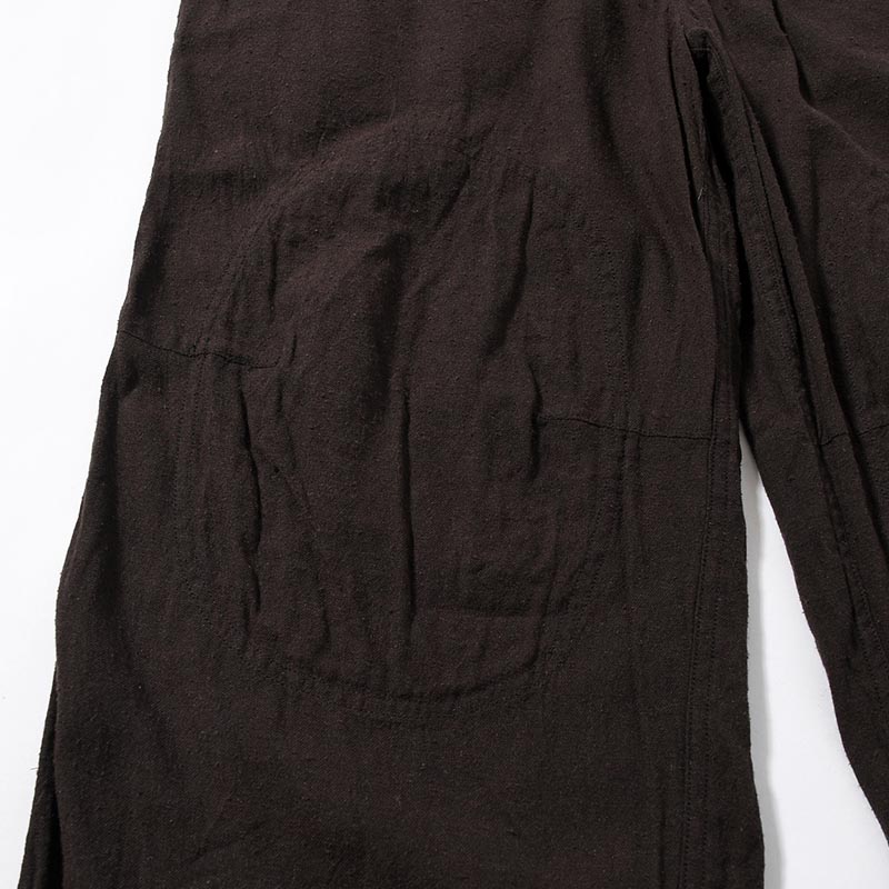 Silk Linen F1B Pants -DarkBrown-