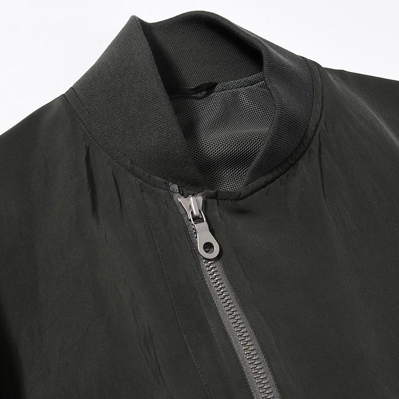 Rayon Nylon Silk B-15A Jacket -DarkOlive-