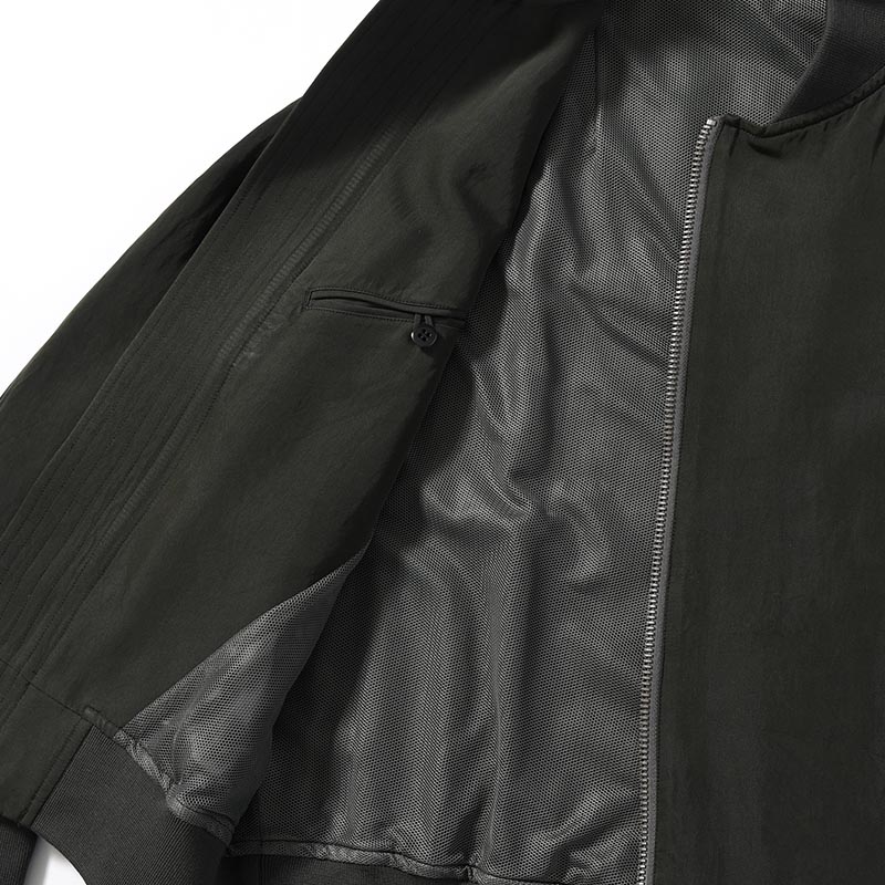 Rayon Nylon Silk B-15A Jacket -DarkOlive-