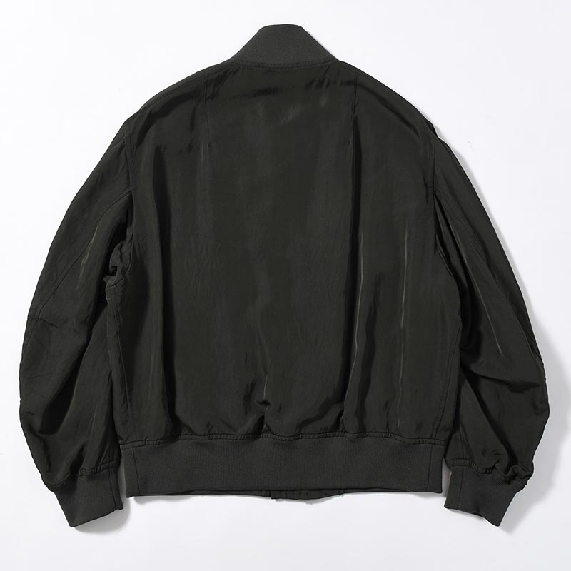 Rayon Nylon Silk B-15A Jacket -DarkOlive-