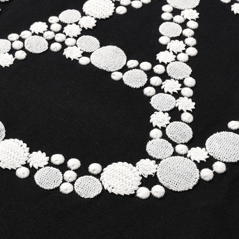 DOT EMBROIDERY TEE "A" -2.COLOR-