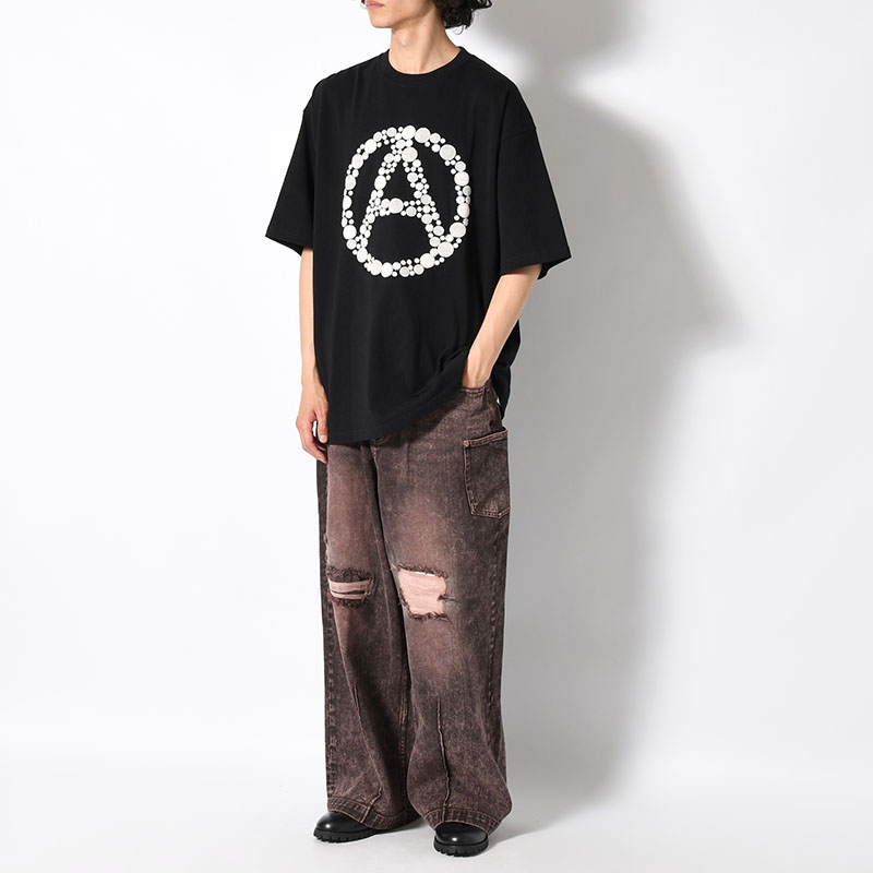 DOT EMBROIDERY TEE "A" -2.COLOR-