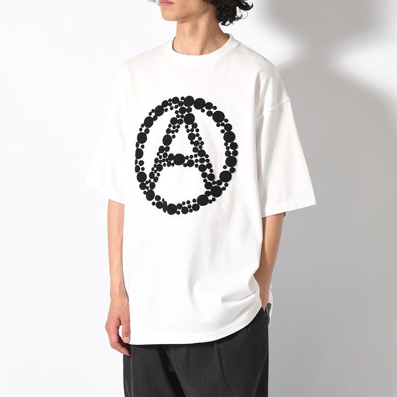 DOT EMBROIDERY TEE "A" -2.COLOR-