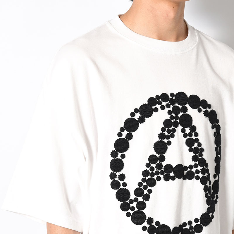 DOT EMBROIDERY TEE "A" -2.COLOR-