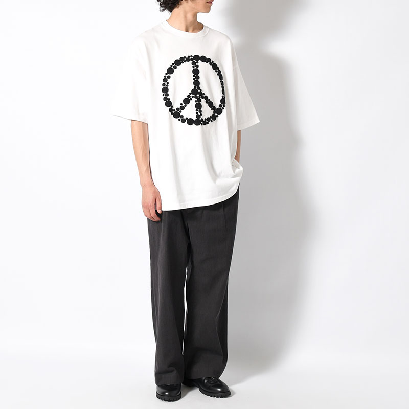 DOT EMBROIDERY TEE "PIECE" -2.COLOR-