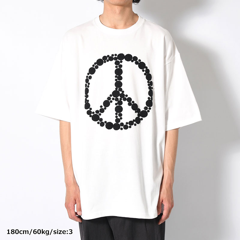 DOT EMBROIDERY TEE "PIECE" -2.COLOR-