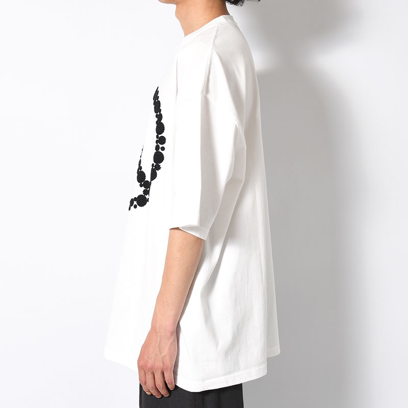 DOT EMBROIDERY TEE "PIECE" -2.COLOR-