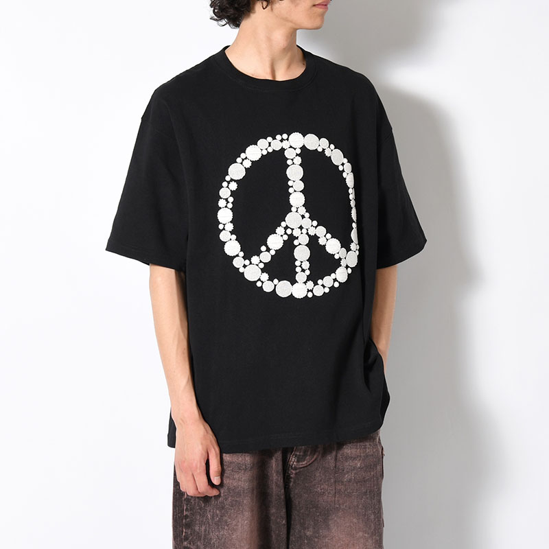 DOT EMBROIDERY TEE "PIECE" -2.COLOR-