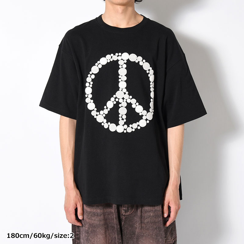 DOT EMBROIDERY TEE "PIECE" -2.COLOR-