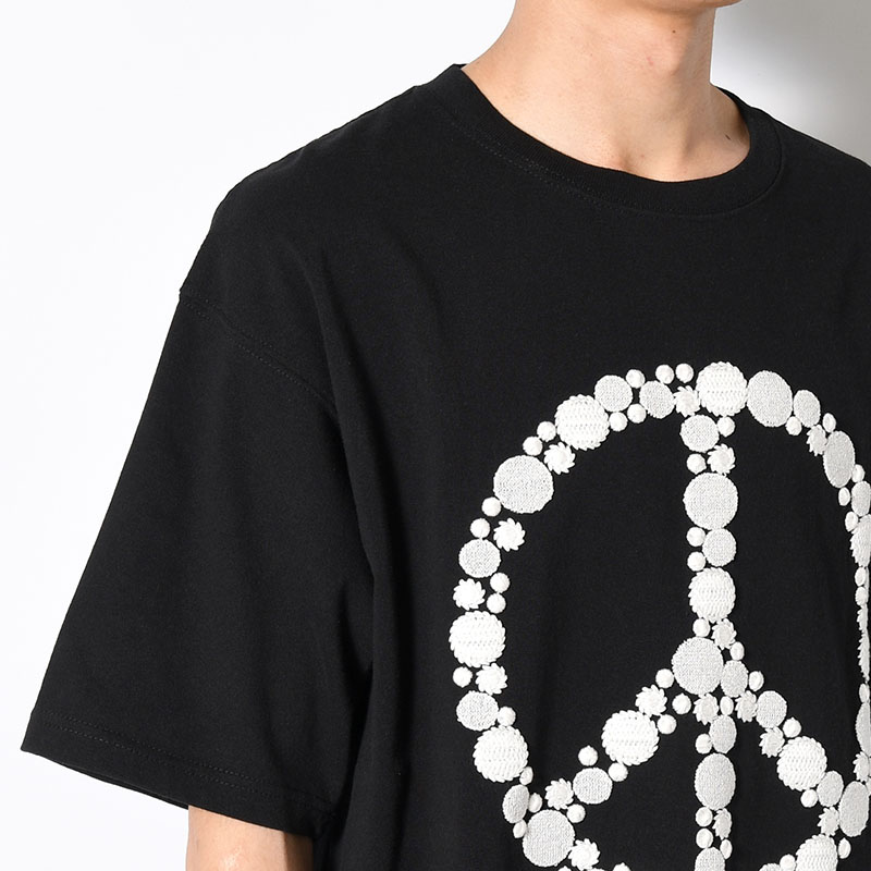 DOT EMBROIDERY TEE "PIECE" -2.COLOR-