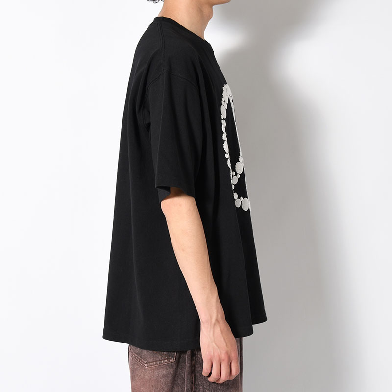 DOT EMBROIDERY TEE "PIECE" -2.COLOR-