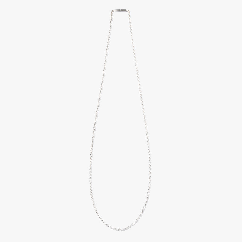 ROPE CHAIN NECKLACE -SILVER-