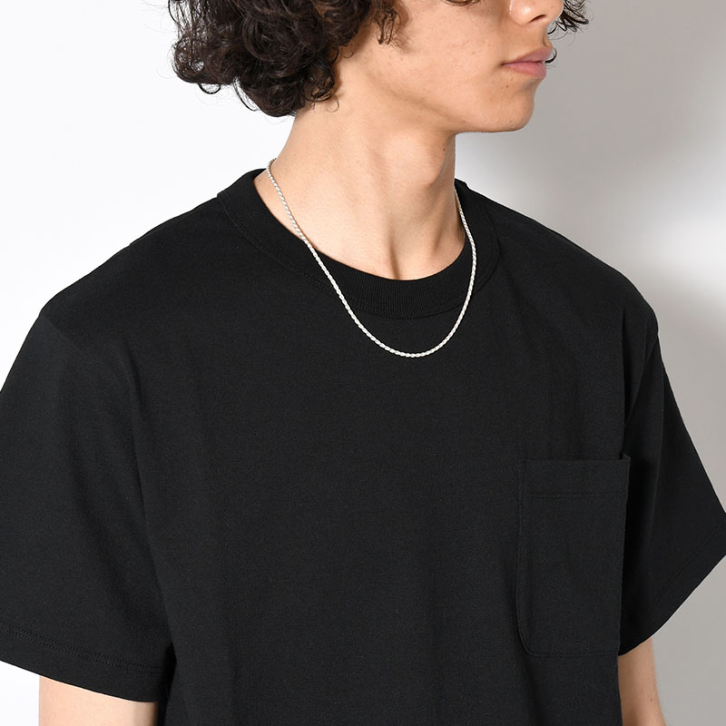 ROPE CHAIN NECKLACE -SILVER-