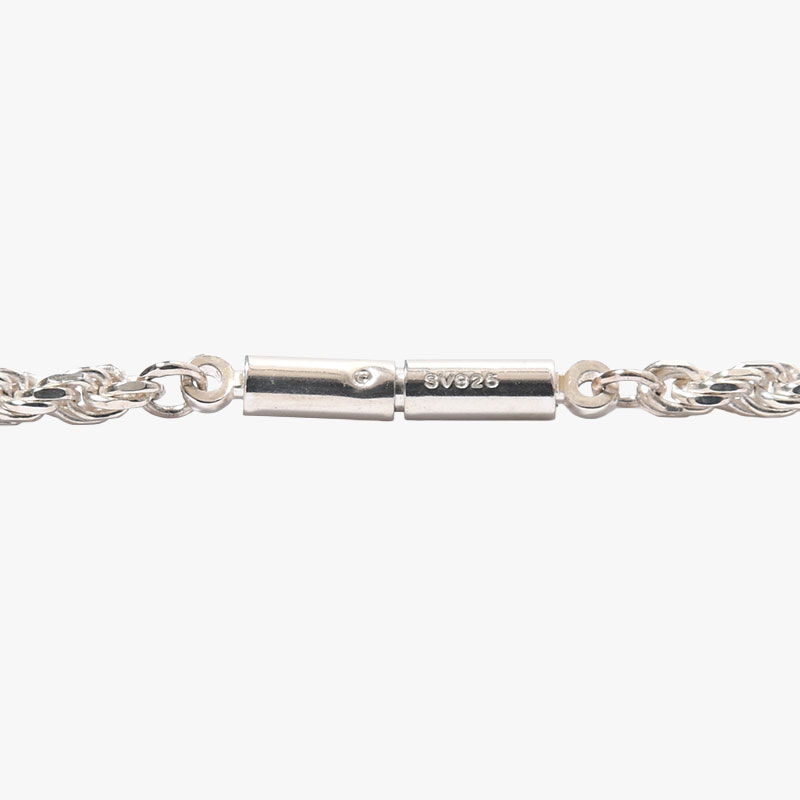ROPE CHAIN NECKLACE -SILVER-