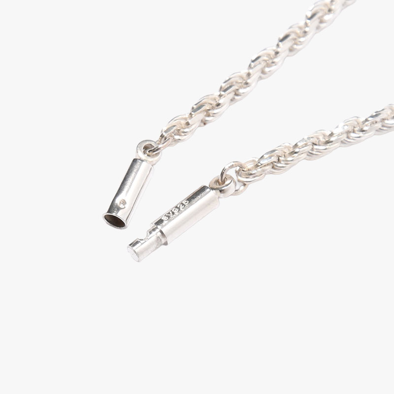 ROPE CHAIN NECKLACE -SILVER-