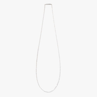 ROPE CHAIN NECKLACE -SILVER-