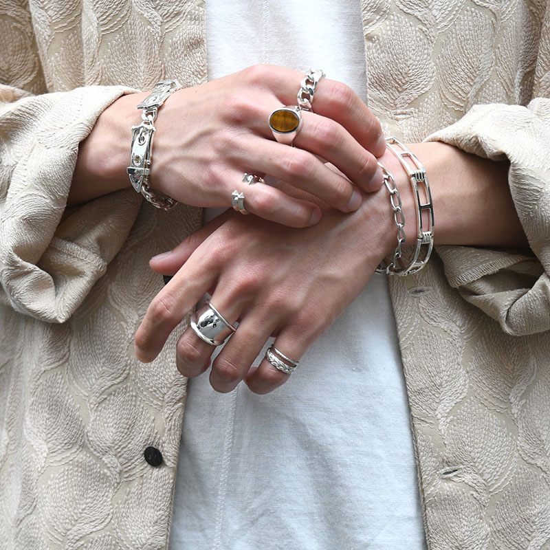 BRAID ID RING -SILVER-