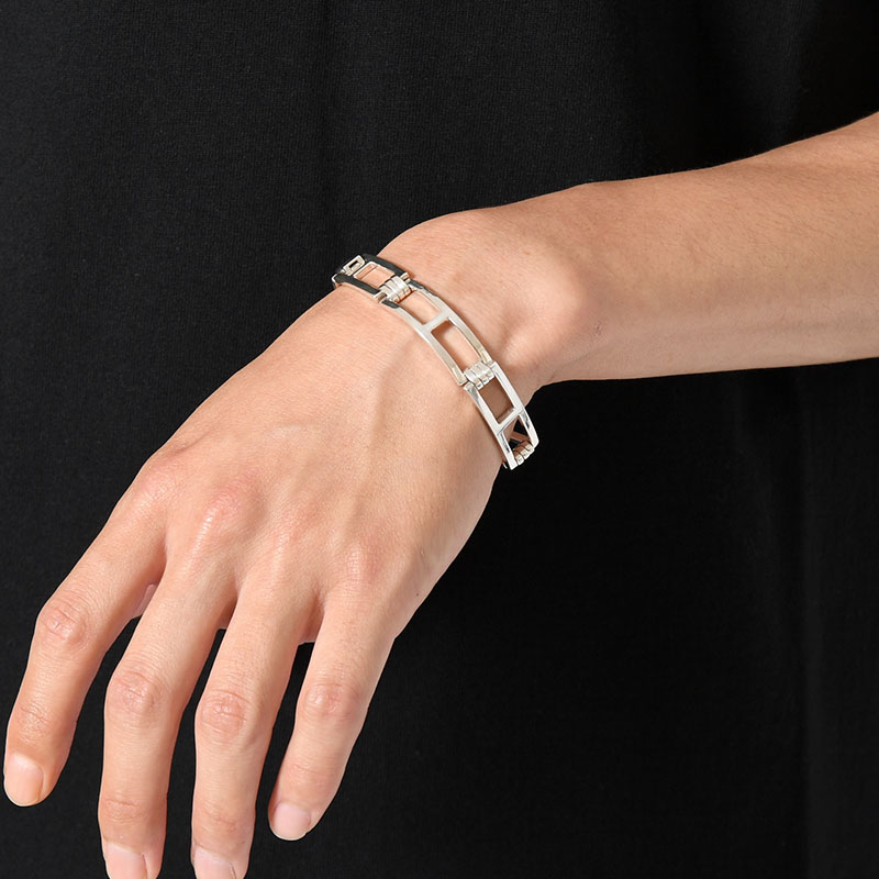 LADDER LINK BRACELET(M) -SILVER-