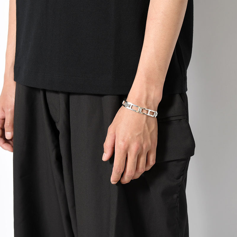 LADDER LINK BRACELET(M) -SILVER-