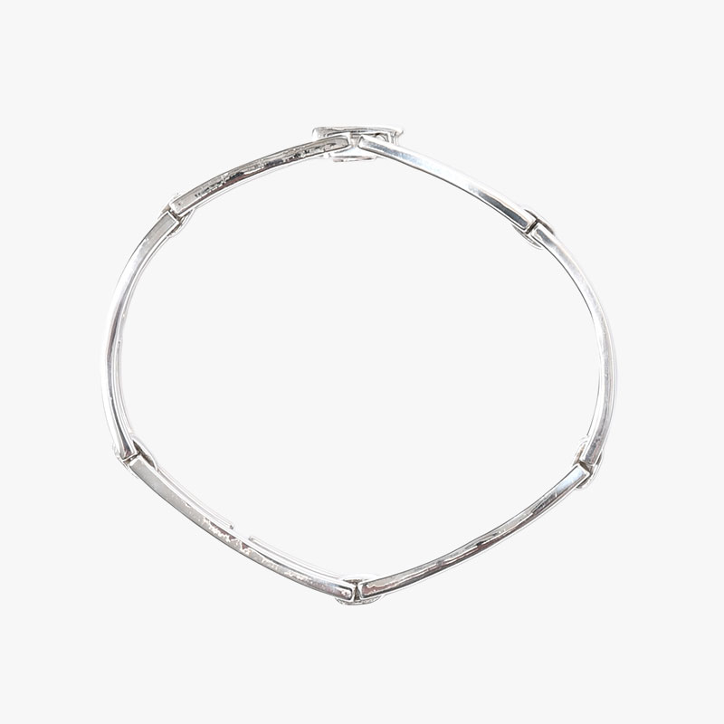 LADDER LINK BRACELET(M) -SILVER-