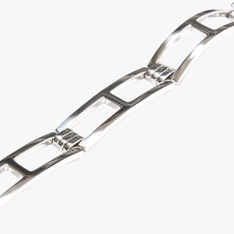 LADDER LINK BRACELET(M) -SILVER-
