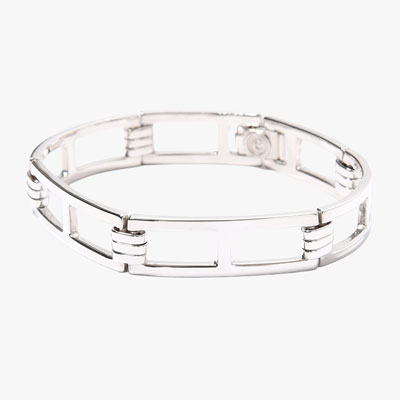 LADDER LINK BRACELET(M) -SILVER-
