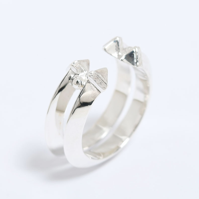 RING DOUBLE -SILVER-