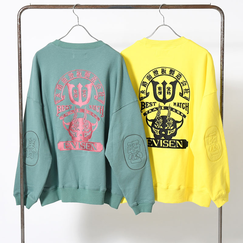TIGER MATCH EMBLEM CREW SWEAT -2.COLOR-