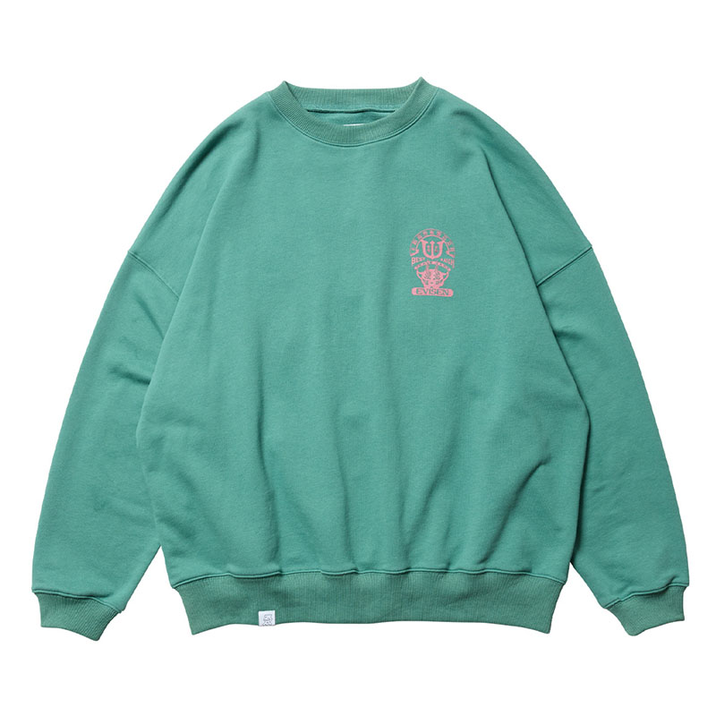 TIGER MATCH EMBLEM CREW SWEAT -2.COLOR-