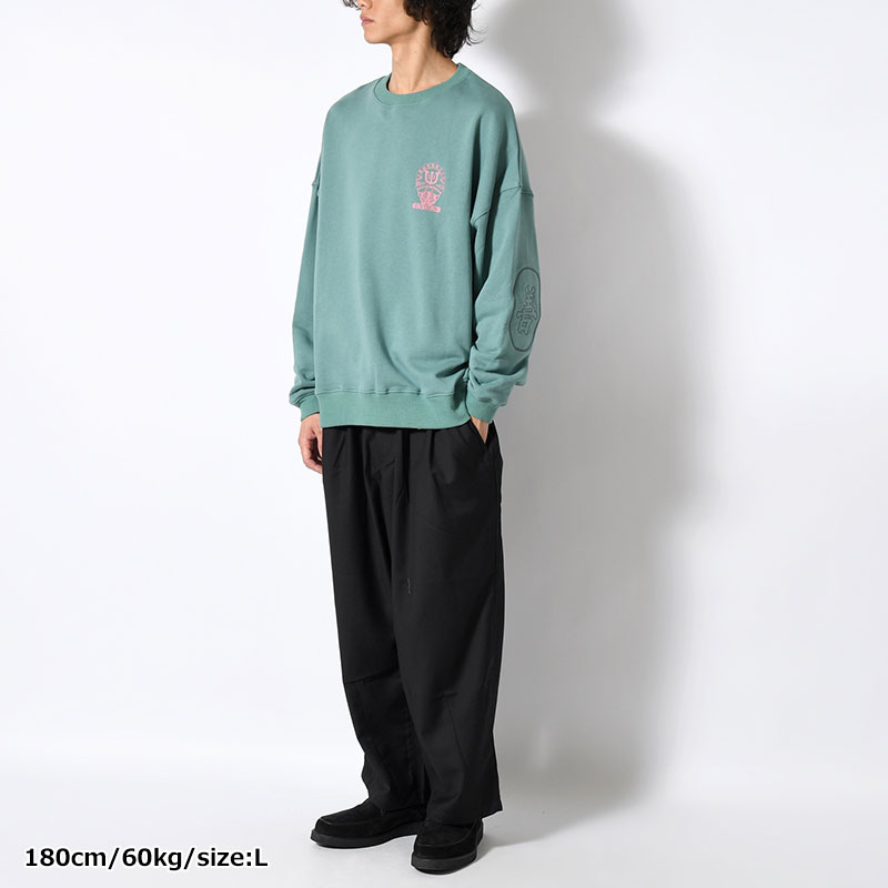 TIGER MATCH EMBLEM CREW SWEAT -2.COLOR-