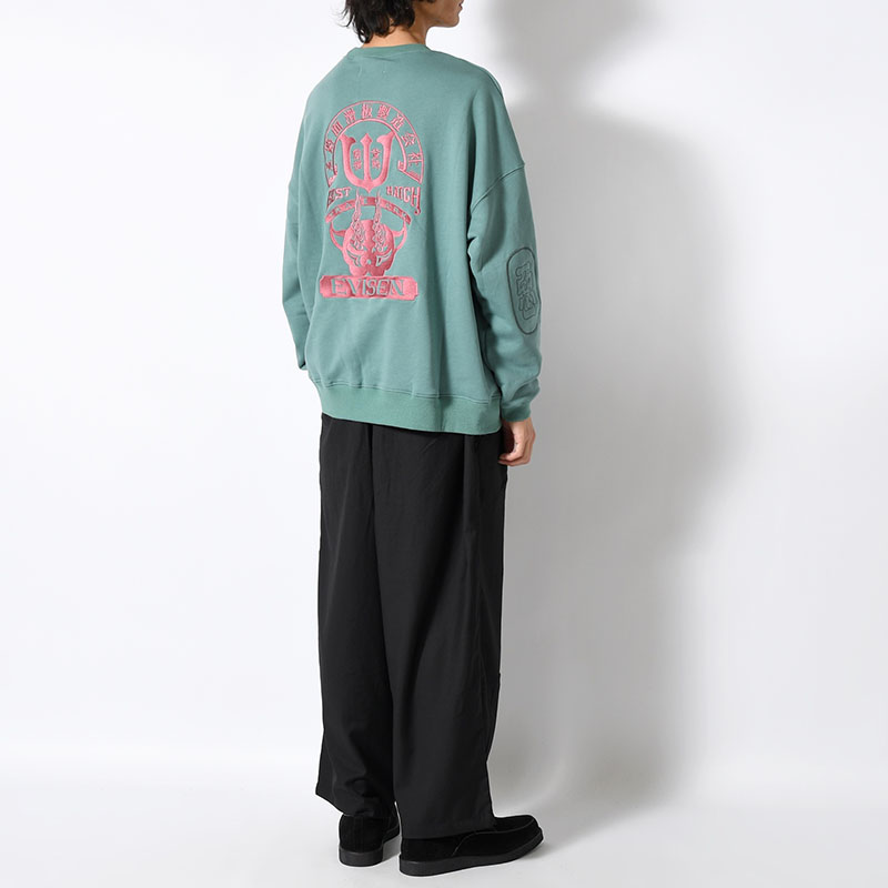TIGER MATCH EMBLEM CREW SWEAT -2.COLOR-