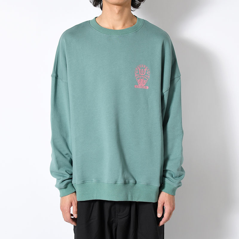 TIGER MATCH EMBLEM CREW SWEAT -2.COLOR-
