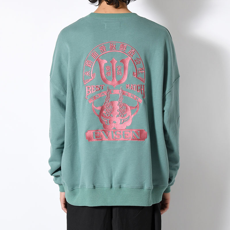 TIGER MATCH EMBLEM CREW SWEAT -2.COLOR-